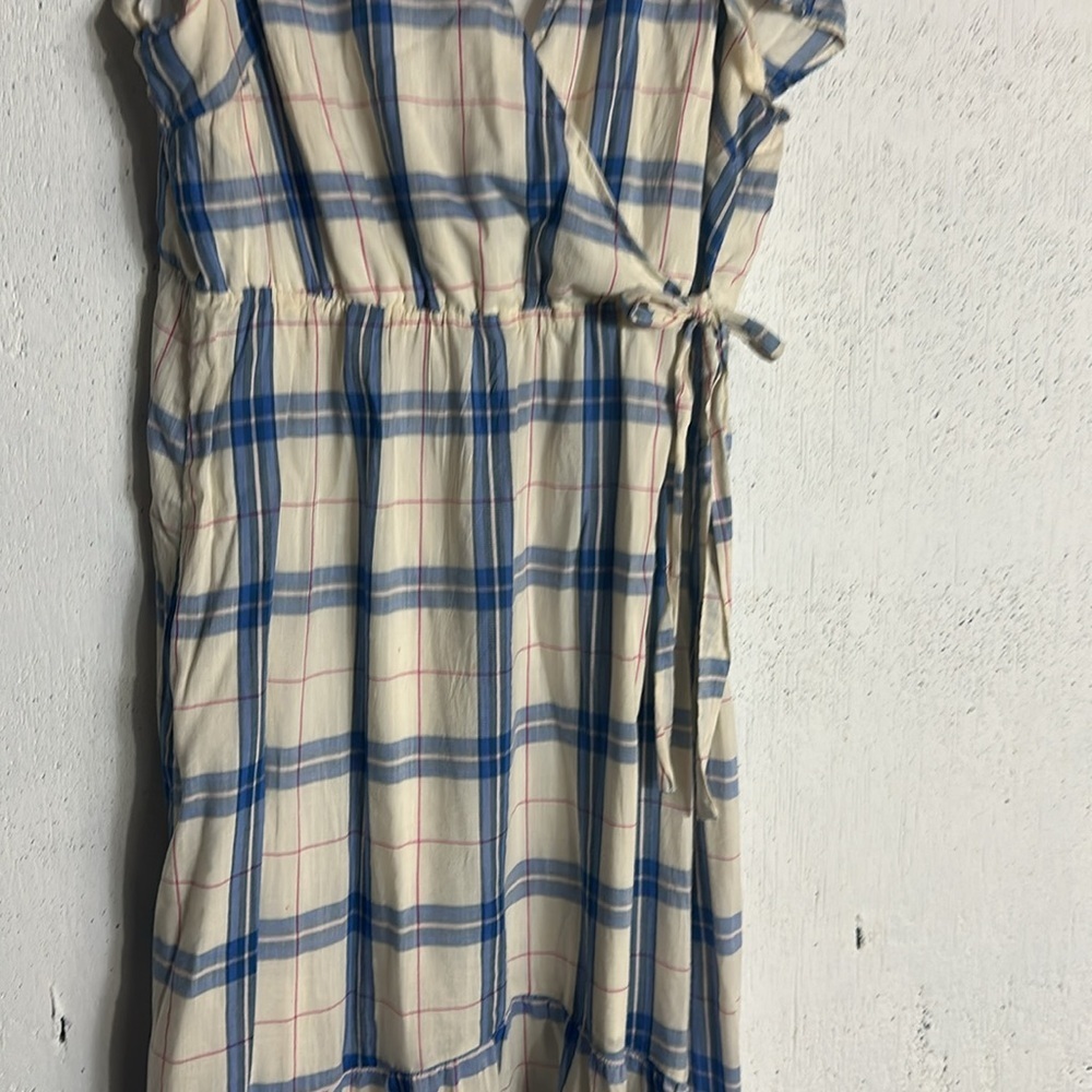 Old Navy Blue and White Ruffled Tiered Sundress, XL - Picture 9 of 13